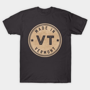 Made In Vermont VT State USA T-Shirt